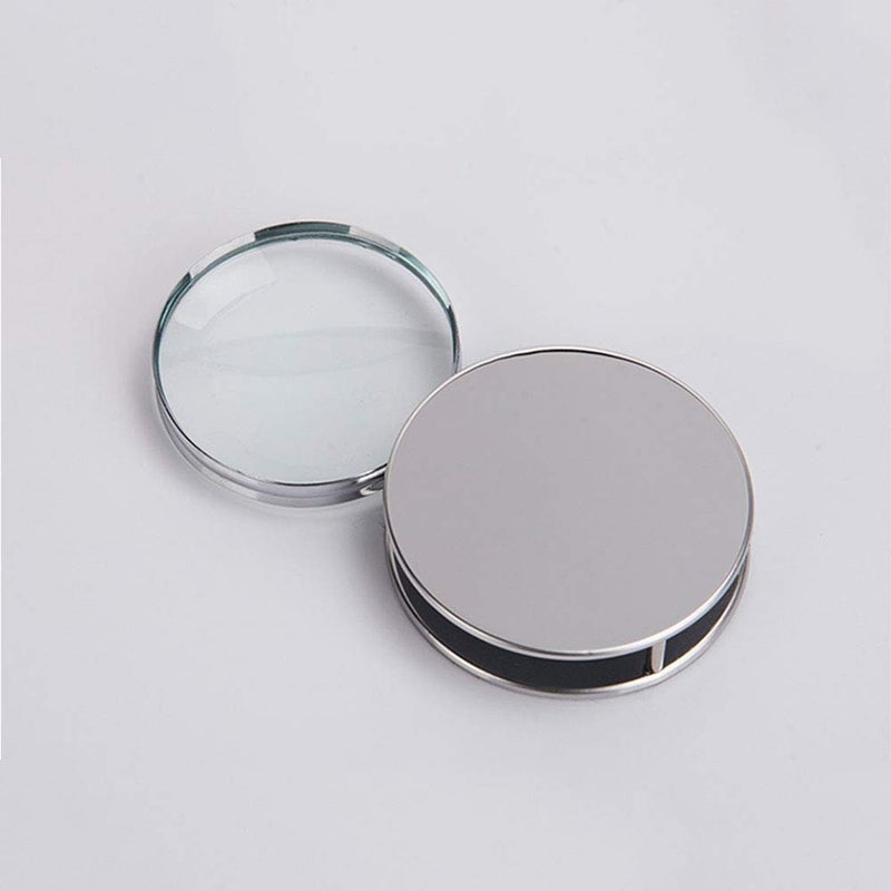 RUIXIB Portable Magnifier Foldable Round 20X Magnifying Glass with Metal Protective Case,Pocket Handheld Magnifier Loupe Lens for Reading Inspection Science Diamonds - Image 3